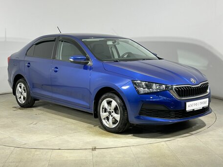 2021 Skoda Rapid II, синий, 1820000 рублей, вид 4