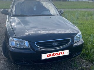 2005 Hyundai Accent ТагАЗ II, чёрный, 310000 рублей, вид 2