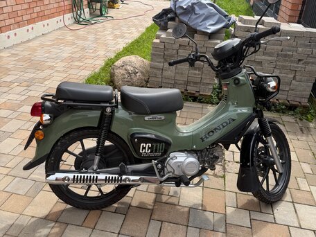 2024 Honda Super Cub, зелёный, 285000 рублей, вид 3
