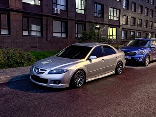 2006 Mazda 6 I (GG) Рестайлинг, серебристый, 750000 рублей, вид 2