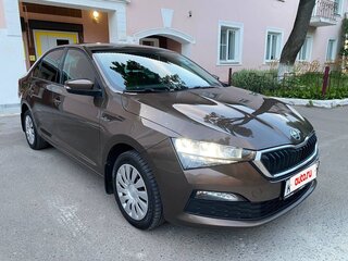 2021 Skoda Rapid II, коричневый, 1895000 рублей, вид 3