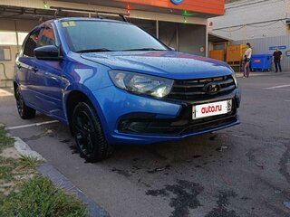 2018 Lada (ВАЗ) Granta I Рестайлинг, синий, 600000 рублей, вид 2