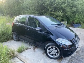 2007 Mercedes-Benz A-Класс 170 II (W169), чёрный, 365000 рублей, вид 2