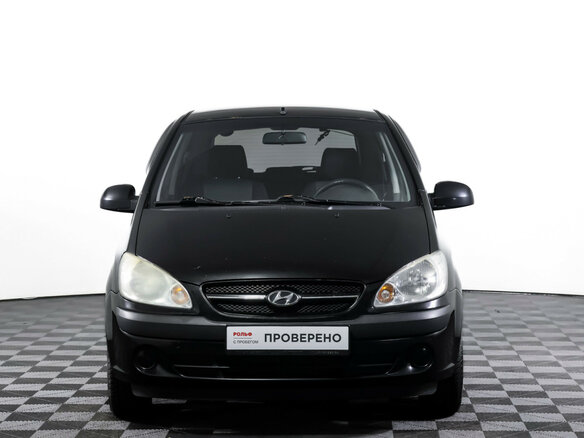 2008 Hyundai Getz I Рестайлинг, чёрный - вид 1