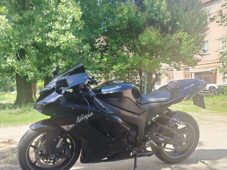 2008 Kawasaki ZX-6 Ninja, чёрный, 650000 рублей, вид 3