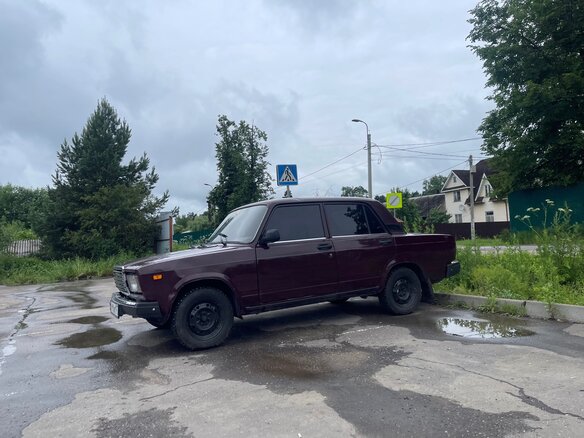 2007 Lada (ВАЗ) 2107, пурпурный, 150000 рублей - вид 2