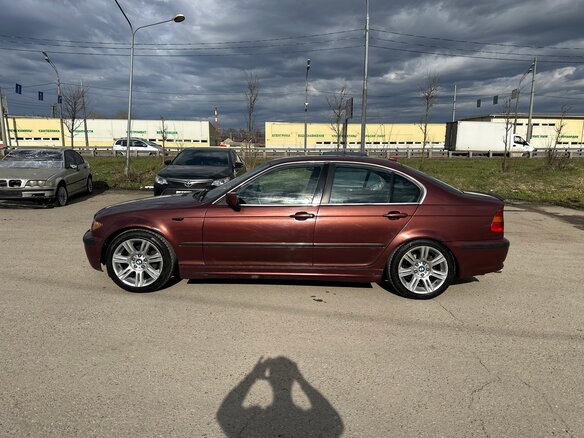 2003 BMW 3 серии 320i IV (E46) Рестайлинг, красный - вид 1