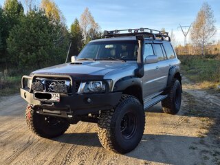 2007 Nissan Patrol V (Y61) Рестайлинг, серебристый, 3620000 рублей, вид 1