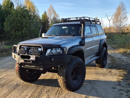 2007 Nissan Patrol V (Y61) Рестайлинг, серебристый, 3620000 рублей, вид 1