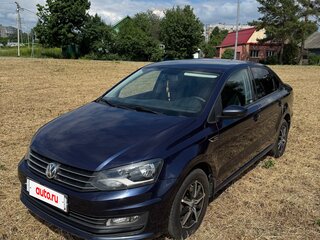 2016 Volkswagen Polo V Рестайлинг, синий, 740000 рублей, вид 1