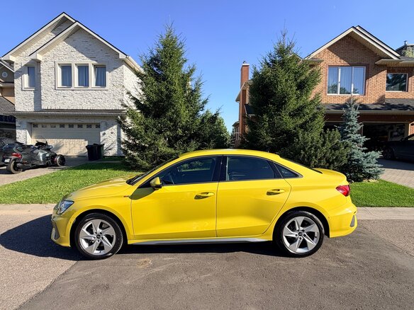 2021 Audi A3 35 TFSI IV (8Y), жёлтый, 3150000 рублей - вид 6