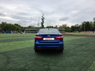 2013 Kia Rio 4-speed III, синий, 849000 рублей, вид 4