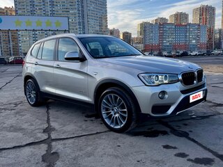2016 BMW X3 30d xDrive II (F25) Рестайлинг, серебристый, 2700000 рублей, вид 3