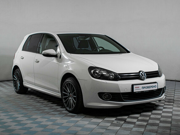 2012 Volkswagen Golf VI, белый, 855000 рублей - вид 2