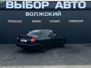 2008 Hyundai Accent ТагАЗ II, чёрный, 290000 рублей, вид 2
