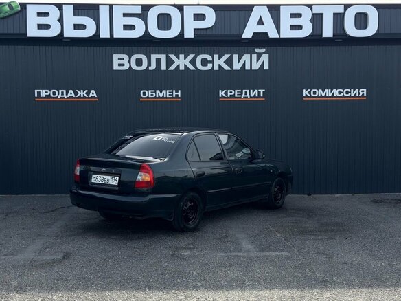 2008 Hyundai Accent ТагАЗ II, чёрный - вид 1