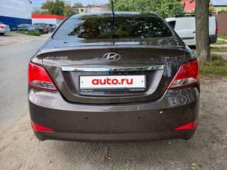 2016 Hyundai Solaris I Рестайлинг, коричневый, 975000 рублей, вид 3