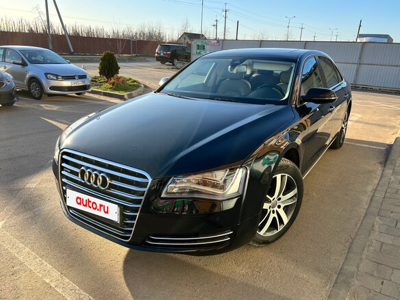 2013 Audi A8 Long III (D4), чёрный, 1700000 рублей - вид 1