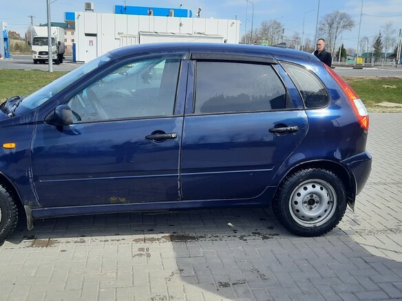 2007 Lada (ВАЗ) Kalina I, фиолетовый, 150000 рублей - вид 4