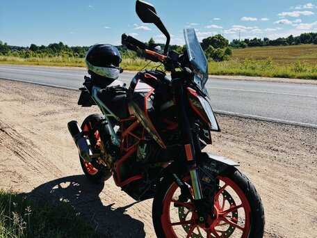 2018 KTM 390 Duke, оранжевый, 420000 рублей, вид 3