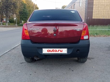 2009 Renault Logan I, пурпурный, 350000 рублей, вид 4