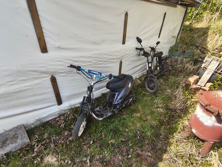 1999 Yamaha Jog, синий, 30000 рублей, вид 3