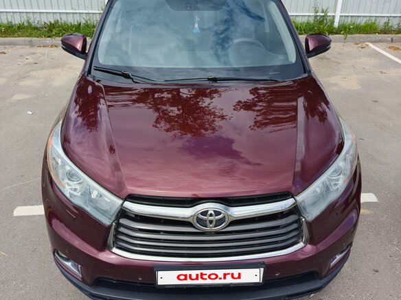 2014 Toyota Highlander III (XU50), красный, 2800000 рублей - вид 2