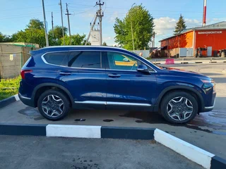 2021 Hyundai Santa Fe IV Рестайлинг, синий, 2800000 рублей, вид 4