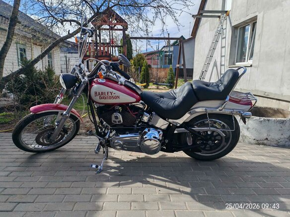 2007 Harley-Davidson Softail Custom, красный, 679239 рублей - вид 8