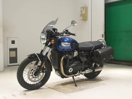 2023 Triumph Bonneville T100, синий, 800000 рублей, вид 2