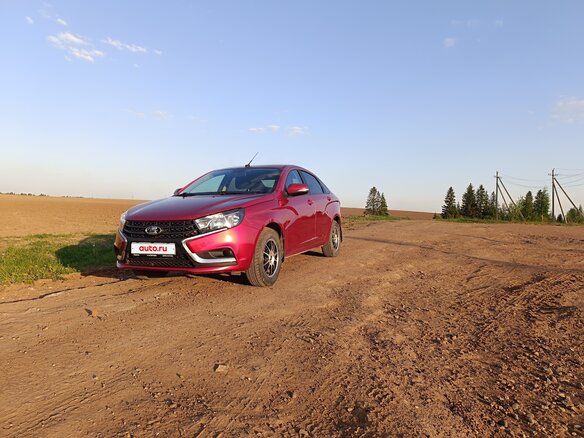 2017 Lada (ВАЗ) Vesta I, красный, 780000 рублей - вид 1