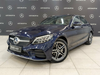 2020 Mercedes-Benz C-Класс 200 IV (W205) Рестайлинг, синий, 3550000 рублей, вид 1