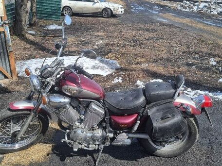 1992 Yamaha XV400 Virago, пурпурный, 250000 рублей, вид 3