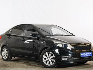 2016 Kia Rio III Рестайлинг, чёрный, 1329000 рублей, вид 1