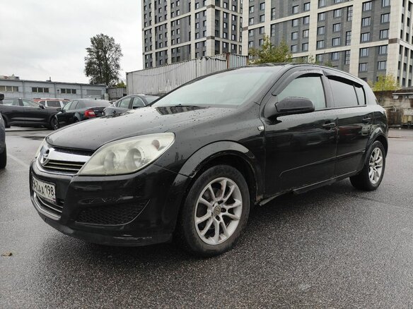 2008 Opel Astra H Рестайлинг, чёрный, 245000 рублей
