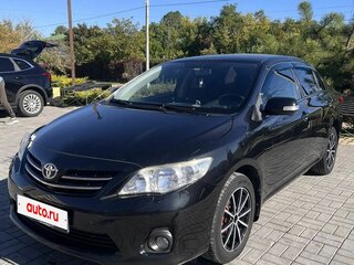 2010 Toyota Corolla X (E140, E150) Рестайлинг, чёрный, 1099000 рублей, вид 1