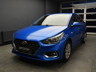 2019 Hyundai Solaris II, синий, 1437000 рублей, вид 1