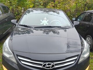 2014 Hyundai Solaris I Рестайлинг, чёрный, 1100000 рублей, вид 2