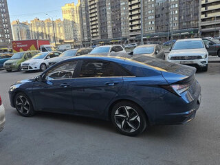 2021 Hyundai Elantra VII (CN7), синий, 1530000 рублей, вид 3