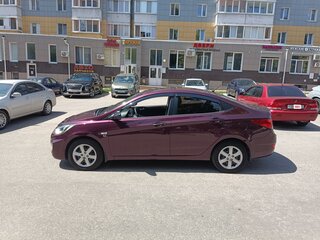 2011 Hyundai Solaris I, фиолетовый, 830000 рублей, вид 4