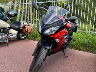 2014 Kawasaki ER-6F (Ninja 650R), пурпурный, 550000 рублей, вид 3