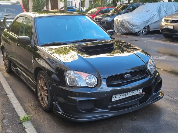 2004 Subaru Impreza WRX II Рестайлинг 1, чёрный, 1100000 рублей - вид 3