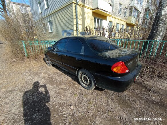 2006 Kia Spectra I Рестайлинг 2, чёрный, 250000 рублей - вид 6