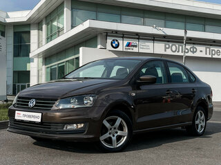 2015 Volkswagen Polo V Рестайлинг, коричневый, 957000 рублей, вид 1