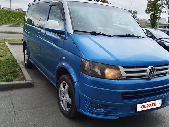 2012 Volkswagen Transporter T5 Рестайлинг, голубой - вид 1