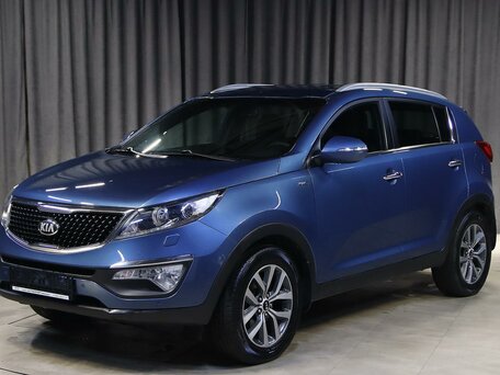 2014 Kia Sportage III Рестайлинг, синий, 1099000 рублей, вид 1