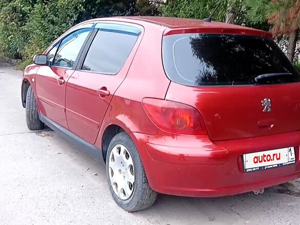 2004 Peugeot 307 I, красный, 192000 рублей - вид 3