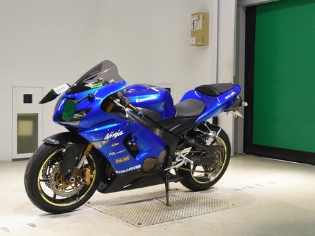 2005 Kawasaki ZX-6R Ninja, синий, 550000 рублей, вид 4