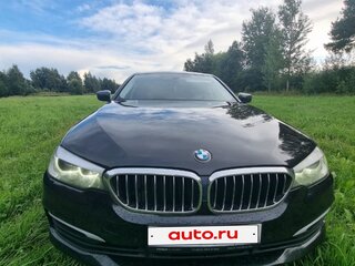 2019 BMW 5 серии 520d VII (G30/G31/G38), чёрный, 2890000 рублей, вид 2