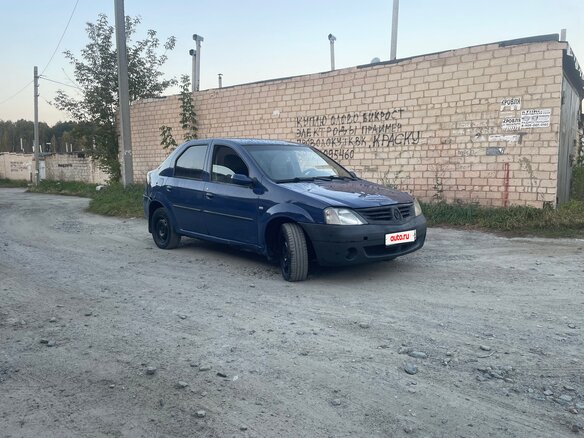2006 Renault Logan I, синий - вид 1